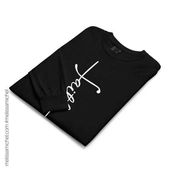 New! Faith Unisex Garment-Dyed Heavyweight Long-Sleeve Shirt - Picture 7 of 8